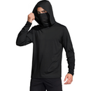 Camisa Masculina Com Capuz UPF 50+ Manga Longa para Pesca