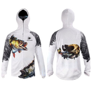 Camisa De Pesca Masculina Com Proteção de Rosto - Proteção Solar Rosto Pescoço Anti-uv Respirável