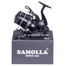 Molinete de Pesca Samolla TKR Carbono Arraste 27kg Com 14 Rolamentos