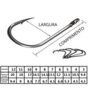 Peças de Anzol em Carbono 500/600/1000 pcs